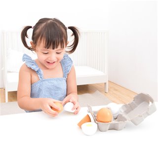 New Classic Toys - Wooden Eggs - 4 pieces